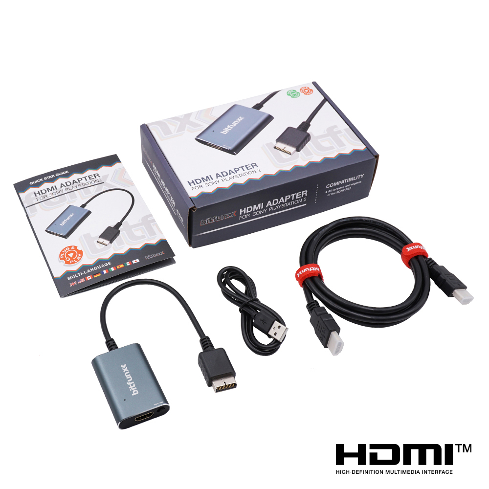 Gaming Console All In One - Bitfunx RGB/Komponent HDMI'ya Dönüştürücü ™ USB