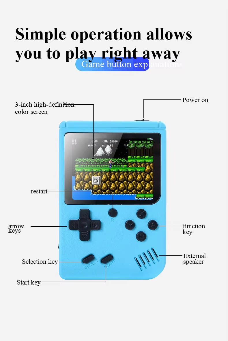 YENİ 3 İnç Taşınabilir Retro M - Gaming Console All In One incelemesi ve fiyatı